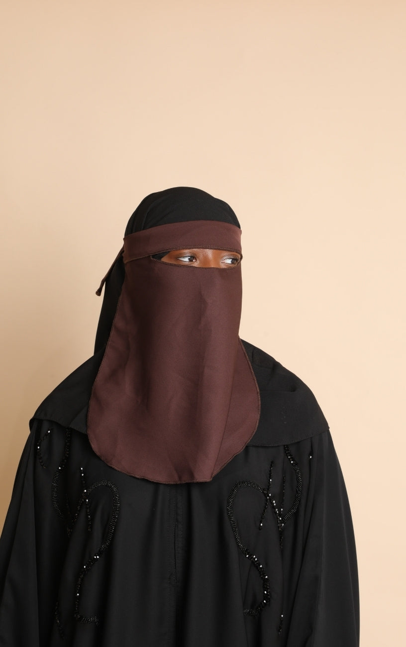 Dark Mocha niqab