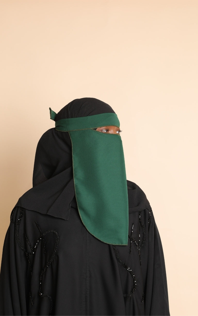 Hunter Green Niqab